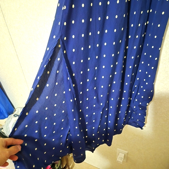 Reformation Blue Maxi Dress with Puff Cap Sleeves..SIZE:XS - Picture 13 of 16